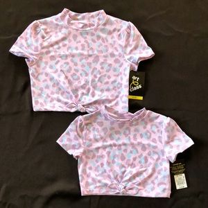 2pc Art class cropped top💜